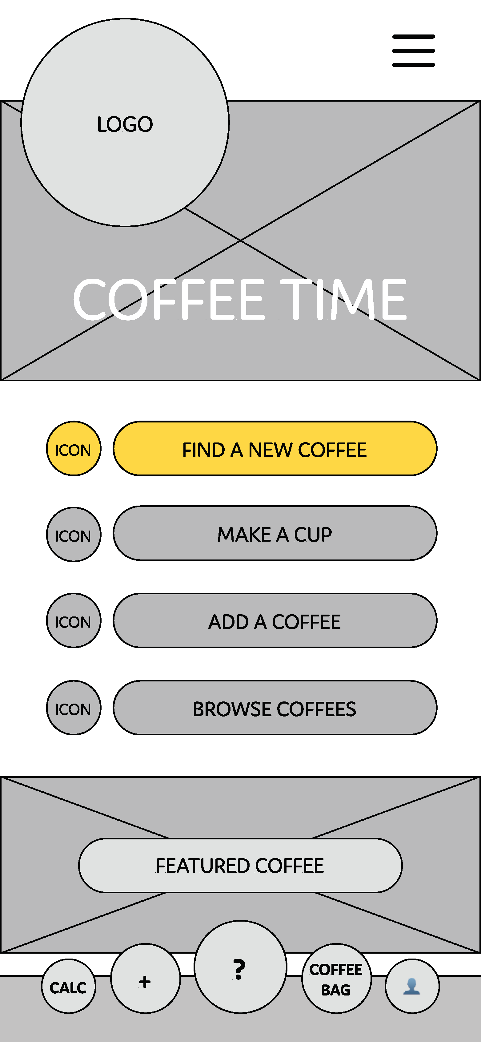 Specialty Coffee App Wireframes_Page_1